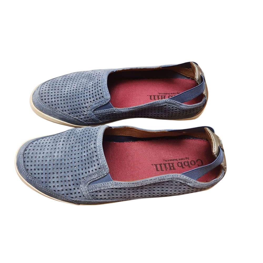 Cobb Hill by New Balance Tara Blue Suede Slip On Shoes Size 7.5 - Picture 9 of 9